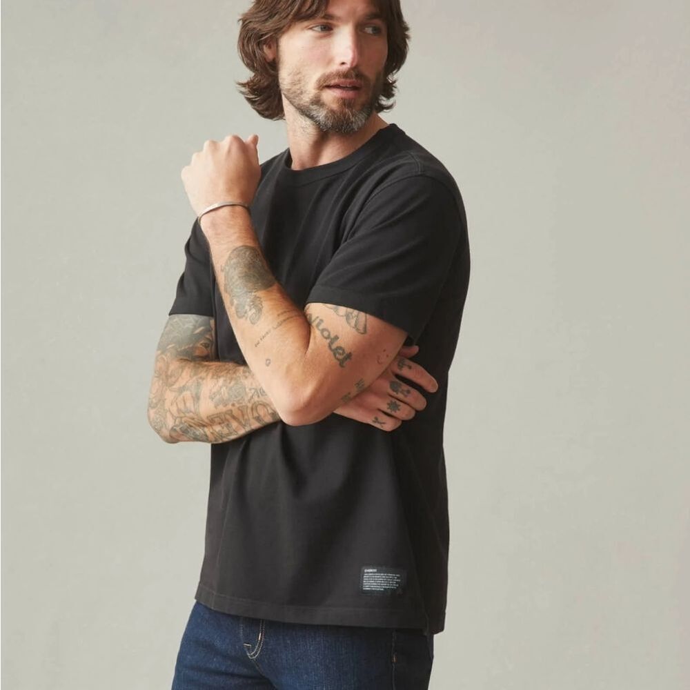 NEW American Giant Everest Tee Black Size S